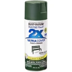 Rust-oleum Painters Touch Semi-gloss Hunter Green Spray 12OZ Pack Open. Price: $17.50.