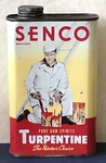 Antique Turpentine Advertising Can House Painter Geo Senn Philadelphia Used. Price: $59.99.