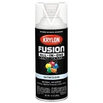 Krylon Fusion K02735007 ALL-IN-1 Spray Paint For In/outdoor, Satin Clear, 12 Oz. New. Price: $16.26.