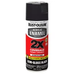 271915-6PK Acrylic Enamel 2X Spray Paint, 12 Oz, Semi Gloss Black, Pack New. Price: $58.85.