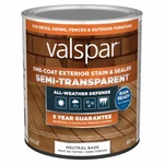 One-coat Semi-transparent Stain & Sealer, Neutral Base, Qt. VL1028085-14 New. Price: $37.34.