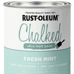 Rust-oleum Chalked Ultra Matte Paint, 4 X 30-OZ. Bulk Deal Chiffon, Mint, Etc New. Price: $60.00.