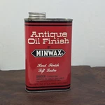 Vintage Minwax Antique Oil Finish 1 Pint Metal Can 3/4 Full Wood Tin Used. Price: $49.99.