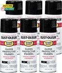 Rust-oleum 7779830-6PK Stops Spray Paint, 12 Oz, Gloss Black, Pack New. Price: $44.85.