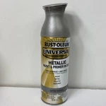 Rust-oleum Metallic Satin Nickel Spray Paint & Primer One 11OZ New. Price: $12.96.