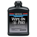 Minwax 409160000 Water Based Wipe-on Poly, Pint, Gloss New. Price: $38.35.