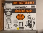 6 Pack Rust-oleum 15 Oz. Red-orange Inverted Marking Spray Paint New. Price: $49.95.