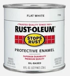 Rust-oleum Flat White 0.5 Pt Stops Protective Enamel Oil-based 7790-730 New. Price: $16.99.