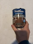 Varathane Water Based Ebony Wood Stain Quart Fast Drying Low Odor Easy Cleanup. Price: $21.99.