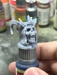 Horned Skull Paint Cap Topper Color Swatch For Contrast Speed Miniature New. Price: $22.50.
