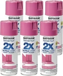 Rust-oleum Gloss Berry Pink 6 Pack 12 Oz 2X Ultra Cover Spray Paint/primer New. Price: $49.99.