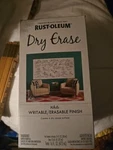 Rust-oleum Dry Erase Writeable Erasable Finish 16 Fl Oz New. Price: $18.99.
