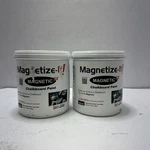 Lot Of 2 Magnetize-it! Magnetic Chalkboard Paint Water Based Satin Black Color New. Price: $32.00.
