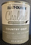 Rust-oleum Chalked Ultra Matte Paint Country Gray (1 Quart) New. Price: $21.99.