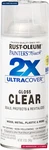 Rust-oleum 334029 Painter's Touch 2X Ultra Cover Spray Paint, 12 Oz, Gloss Clear New. Price: $11.70.