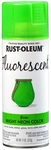 Rust Oleum Fluorescent Spray Paint 11OZ Green Fast Dry High Visibility Neon New. Price: $11.79.