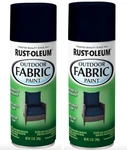 Navy Rust-oleum 358832 Outdoor Fabric Spray Paint, 12 Oz. (2 Cans) New. Price: $38.00.