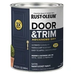 Rust-oleum 369386 Door & Trim Advanced Dry Satin Navy Quart New. Price: $29.80.