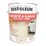 Rust-oleum 347121 Concrete & Garage Floor Paint + Primer Satin Sand Gal New. Price: $65.00.