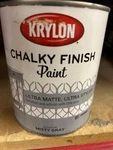New Krylon Chalky Finish Paint Misty Gray 32 Fl Oz Fast Drying Free Shipping. Price: $24.99.