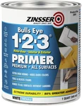 Zinsser Qt 02004 White, Bulls Eye 1-2-3 Water-based Stain Blocking Primer/seal New. Price: $15.39.