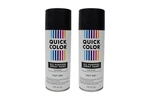 Quick Color 10 Oz. Flat Black General Purpose Spray Paint Pack Of 2 New. Price: $17.99.