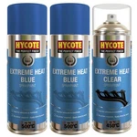 Hycote Xht Very High Temperature Blue Spray Paint X2 And 1 Clear Lacquer New. Price: $21.50.