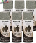 Rust-oleum 7992830-6PK Creations Spray Paint, 12 Oz, Gray Stone, Pack New. Price: $128.02.