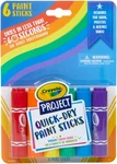 Crayola Project Quick Dry Paint Sticks 6/PKG-ASSORTED Colors 54-1070 New. Price: $14.68.