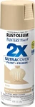 Rust-oleum 334067 2X Ultra Cover Spray Paint 12OZ, Satin Fossil Pack Of New. Price: $44.09.