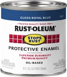 7727730 Stops Rust Brush On Paint, Half Pint, Gloss Royal Blue New. Price: $17.95.