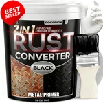 2-IN-1 Rust Converter Paint Metal Primer 35OZ Matte Black No Topcoat New. Price: $42.79.