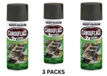 Deep Forest Green, Rust-oleum Camouflage 2X Ultra Cover Spray Paint, 12 Oz New. Price: $50.00.