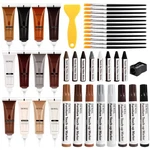 Dewel Wood Furniture Repair Kit, Upgrade Filler, 12+8+8 Color New. Price: $34.05.