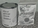 Hemway Clear Glitter Glaze White Iridescent For Pre-painted Wallpaper New. Price: $35.10.