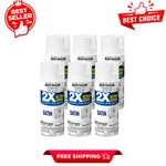 (6 Pack) Rust-oleum American Accents Spray Paint, Blossom White Satin, 12 Oz New. Price: $49.99.