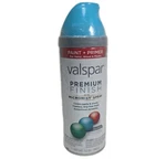 Valspar Premium Finish Gloss Spray Paint + Primer 85201 Exotic Sea New. Price: $17.99.