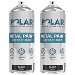 Polar Specialist Coatings Satin Black Direct To Rust Spray Paint - 2 X 13.5 Fl New. Price: $35.18.