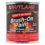 Black Rutland 1200DEGREE Brushon Flat Stove Paint 16 Fluid Ounce Oz Pack New. Price: $48.30.