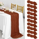 Packs Terracotta Cheesecloth Table Runner, 10FT X 35" Rustic Gauze Bo... New. Price: $48.37.