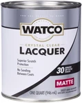 Watco 321533 Lacquer Crystal Clear Wood Finish, Quart, Matte New. Price: $40.19.