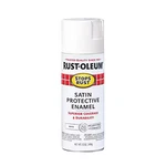 Rust-oleum 7791830 Spray Paint, White, Satin, Solvent, 12 Oz New. Price: $10.99.