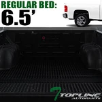 Topline For 2007-2018 Silverado/sierra 6.5 Feet Rubber Truck Bed Mat Liners -blk New. Price: $83.00.