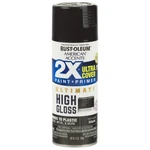 All Surfaces 2X Ultra Cover Ultimate High Gloss Black Spray Paint & Primer 12 Oz New. Price: $15.99.
