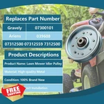 Scbhwj Idler Pulley For Ariens Gravely Zero Turn Mower 07300101 07312500 New. Price: $44.78.