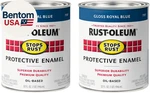 7727502-2PK Stops Rust Brush On Paint, Quart, Gloss Royal Blue, (pack Of 2) New. Price: $53.40.