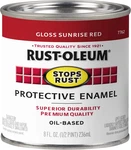 7762730 Stops Rust Brush On Paint, Half Pint, Gloss Sunrise Red, (pack Of 1) New. Price: $28.95.