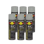 V2183838 High Performance Rust Preventive Spray Paint, Light Machine Gray, 6-PAC New. Price: $102.99.
