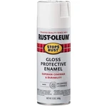 250702 Stops Rust Spray Paint, 12 Oz, Gloss Pure White New. Price: $8.85.