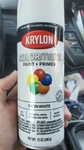 Krylon Colormaxx Paint+primer Satin Bright White Free Shipping New. Price: $20.00.